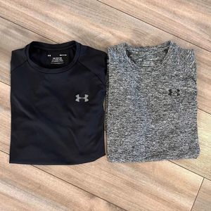 Lot of 2 Under Armour Athletic Workout Shirts Men Small